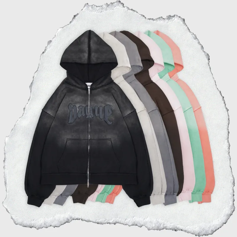 【NAMED COLLECTIVE】DECONSTRUCTED ZIP HOODIE DECONSTRUCTED ZIP HOODIE ICED BLUE | Parallel