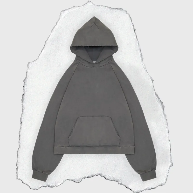 BLANK HOODIE [CONCRETE] sold by Vague Studios