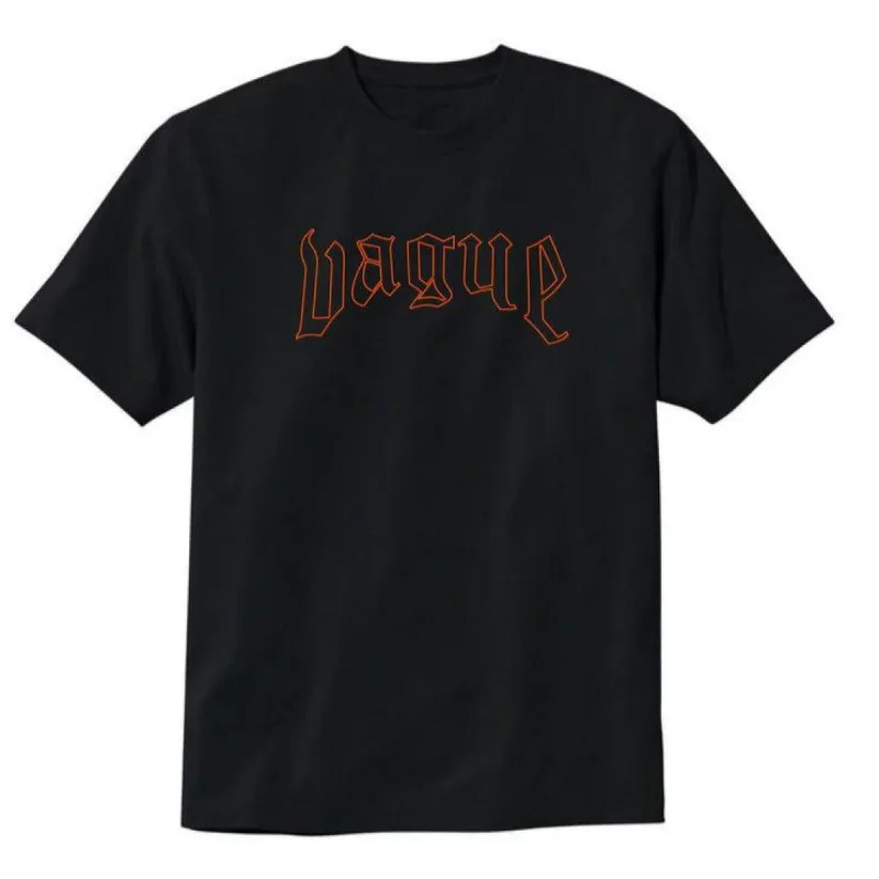 ORANGE LOGO TEE [BLACK] sold by Vague Studios
