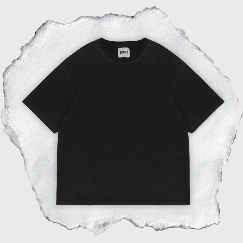 FREE BLANK TEE [VINTAGE BLACK] sold by Vague Studios