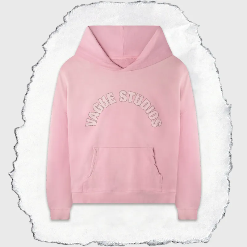 FREE COLLEGIATE HOODIE [SUNBEAT PINK] sold by Vague Studios