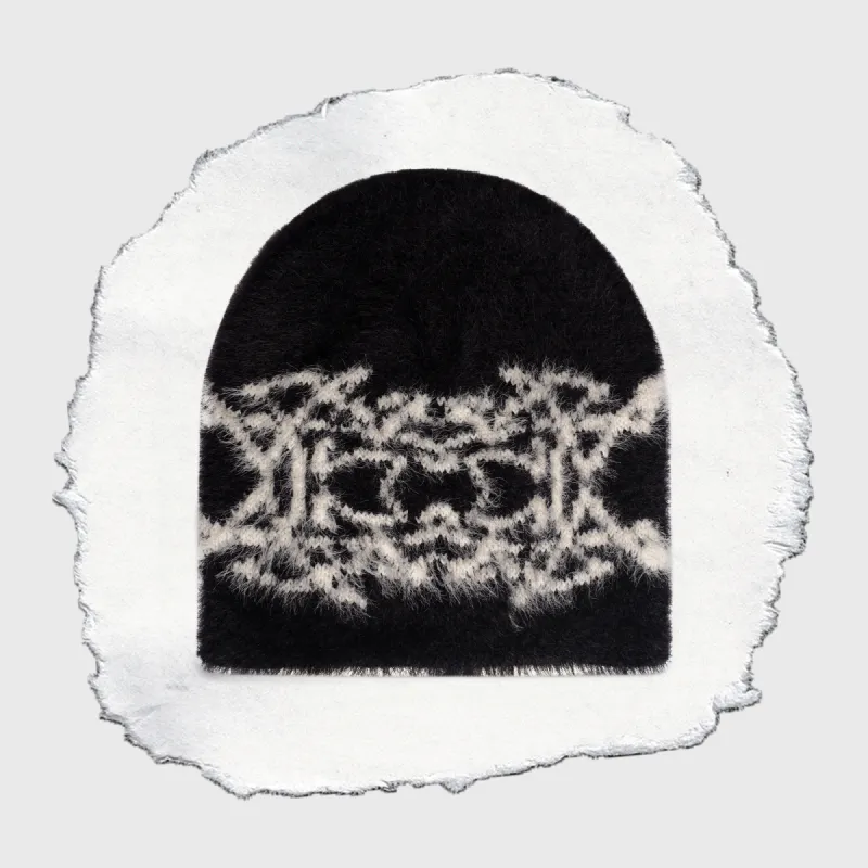 DAZE SHAG BEANIE [BLACK] sold by Vague Studios