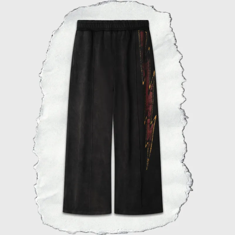 STRIKE SWEATPANTS [VINTAGE BLACK] sold by Vague Studios