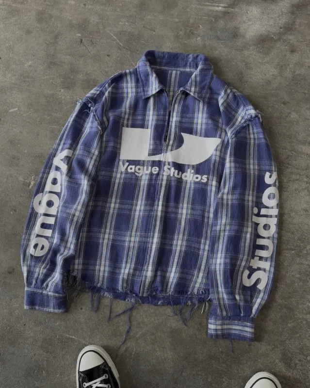 2C SURGE ZIP FLANNEL [BLUE] sold by Vague Studios
