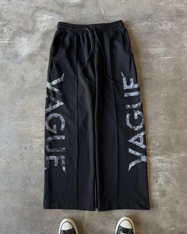 C PLEATED SWEATPANTS [BLACK] sold by Vague Studios
