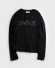 W LOGO LONGSLEEVE [BLACK] sold by Vague Studios