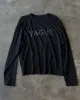 W LOGO LONGSLEEVE [BLACK] sold by Vague Studios