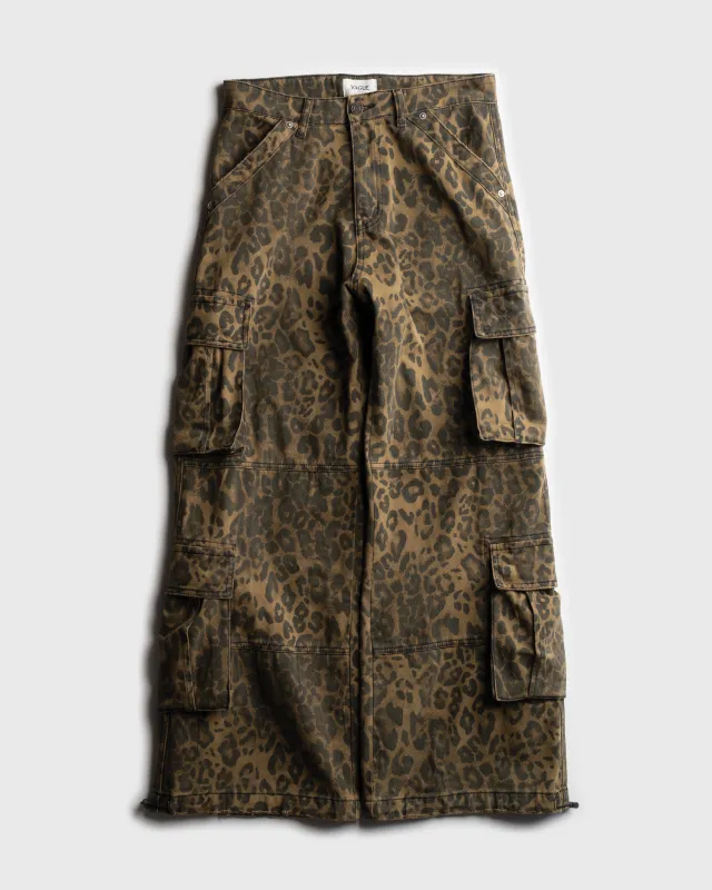 PRECIOUS CARGO PANTS [LEOPARD] sold by Vague Studios