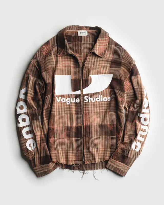SURGE ZIP FLANNEL [RUST] sold by Vague Studios