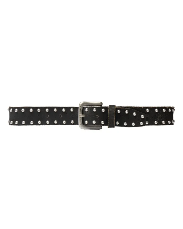 SONGBIRD STUDDED BELT [CRACKED BLACK] sold by Vague Studios
