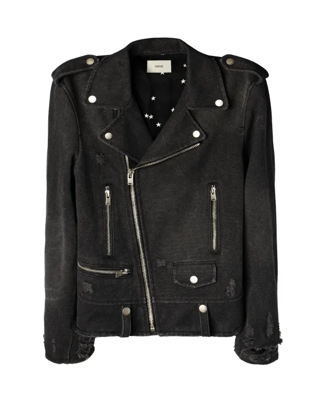 CANVAS BIKER JACKET [SUNBEAT] sold by Vague Studios
