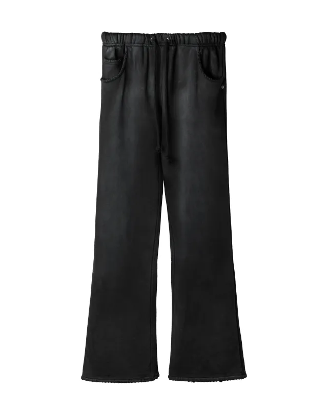 FLARED SWEATPANTS [SUNBEAT BLACK] sold by Vague Studios