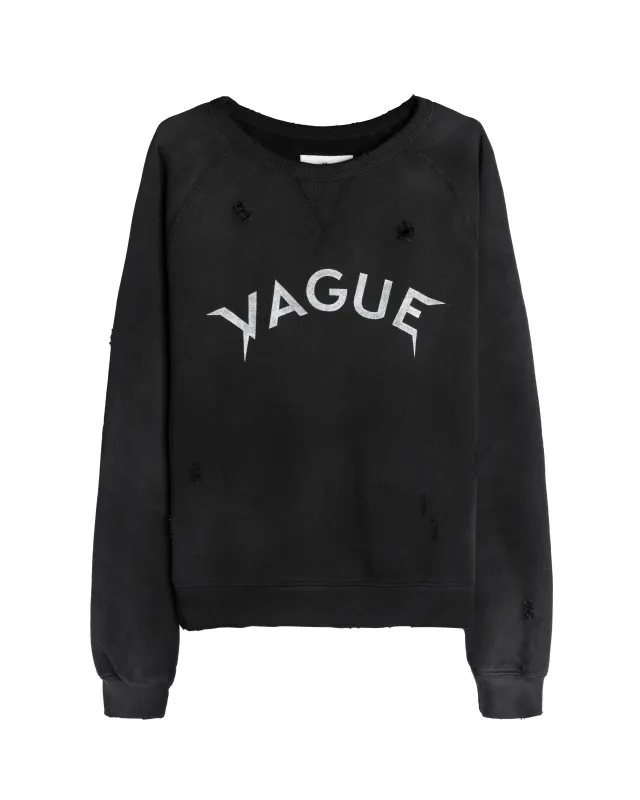 ARCH LOGO CREWNECK [SUNBEAT BLACK] sold by Vague Studios