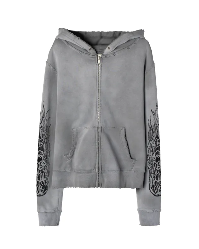 THRASH ZIP-UP [GREY] sold by Vague Studios