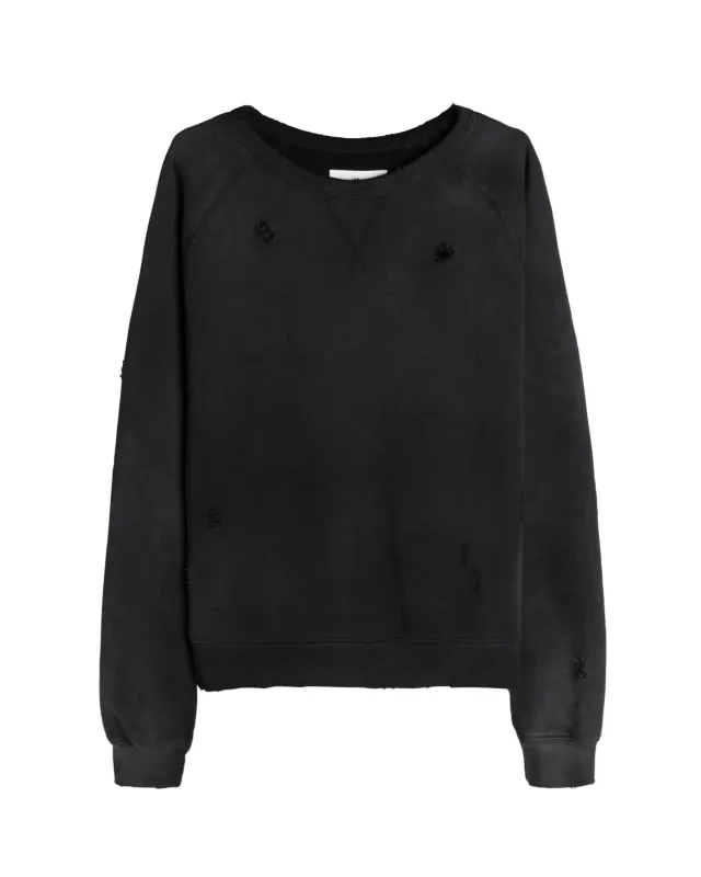 STUDIO CREWNECK [SUNBEAT BLACK] sold by Vague Studios