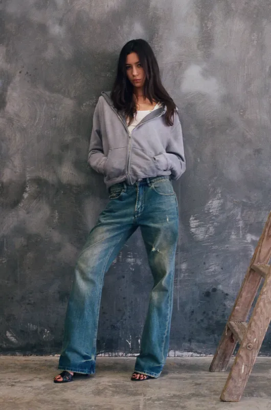 STUDIO ZIP-UP [SUNBEAT GREY] made by Vague Studios