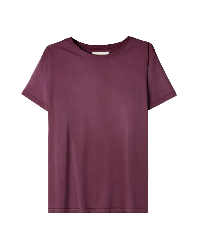 BEATNIK TEE [SUNBEAT PLUM] made by Vague Studios