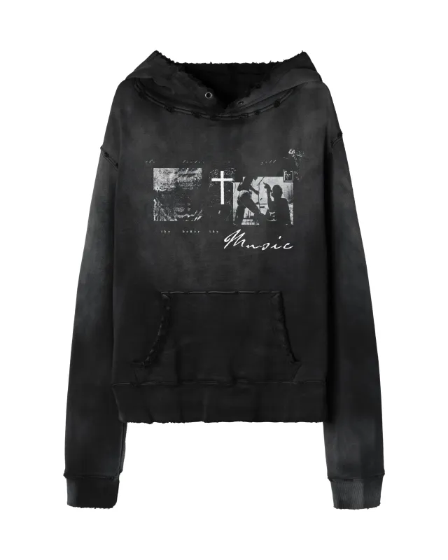 IDOL HOODIE [SUNBEAT BLACK] made by Vague Studios