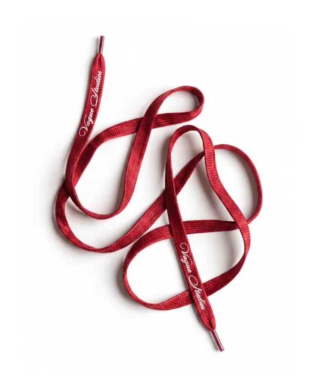 WAXED SHOELACE BELT [RED] made by Vague Studios