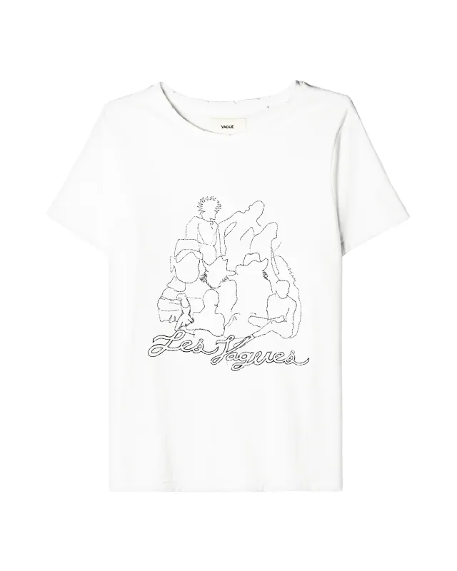 LES VAGUES TEE [WHITE] made by Vague Studios