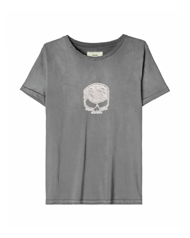 SKULL TEE [SUNBEAT GREY] made by Vague Studios
