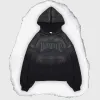 DECONSTRUCTED ESSENTIALS HOODIE [COAL] sold by Vague Studios