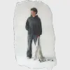 DECONSTRUCTED ESSENTIALS HOODIE [COAL] sold by Vague Studios