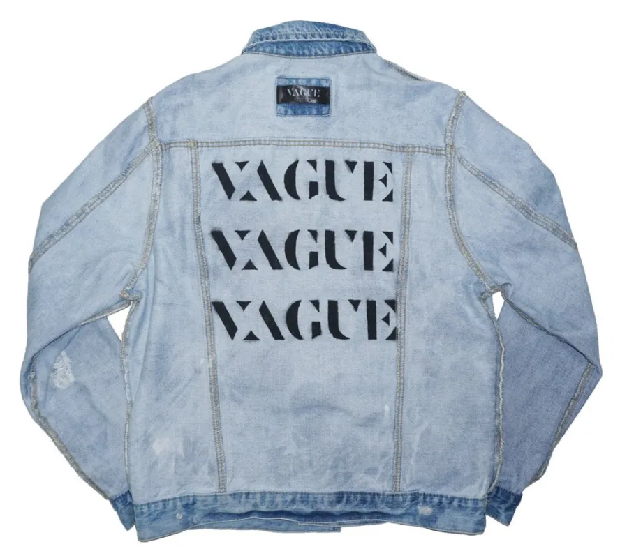 REVERSIBLE DENIM JACKET [WATER] sold by Vague Studios