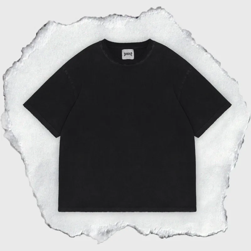 BLANK TEE [VINTAGE BLACK] sold by Vague Studios