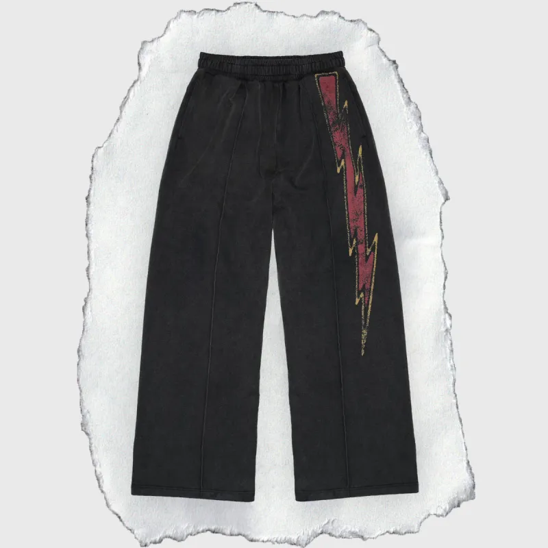 FREE HUMAN EXPERIENCE SWEATPANTS [VINTAGE BLACK] sold by Vague Studios