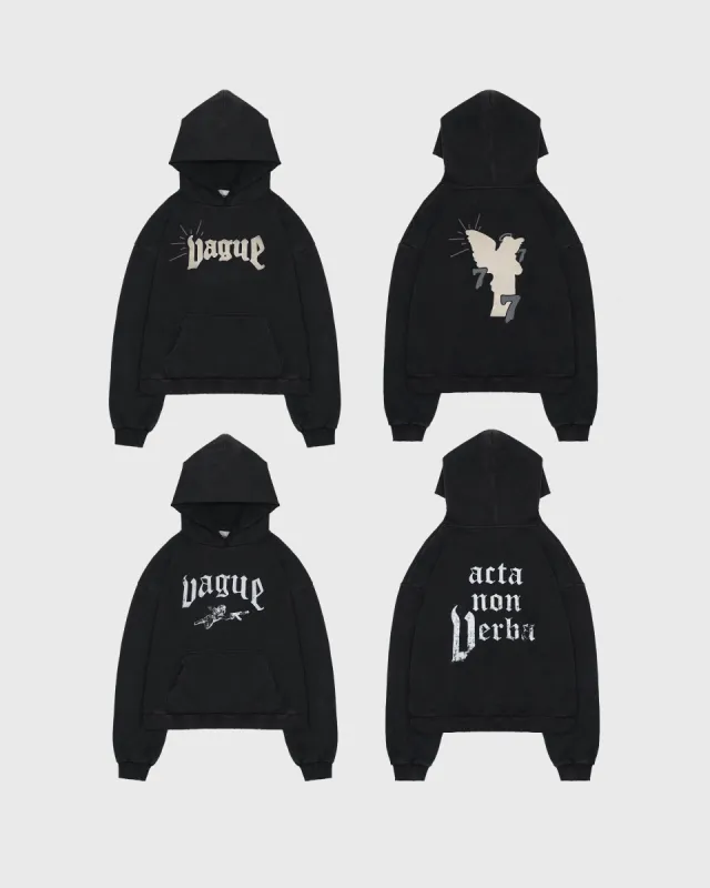 FREE 777 HOODIE [AGED BLACK] sold by Vague Studios