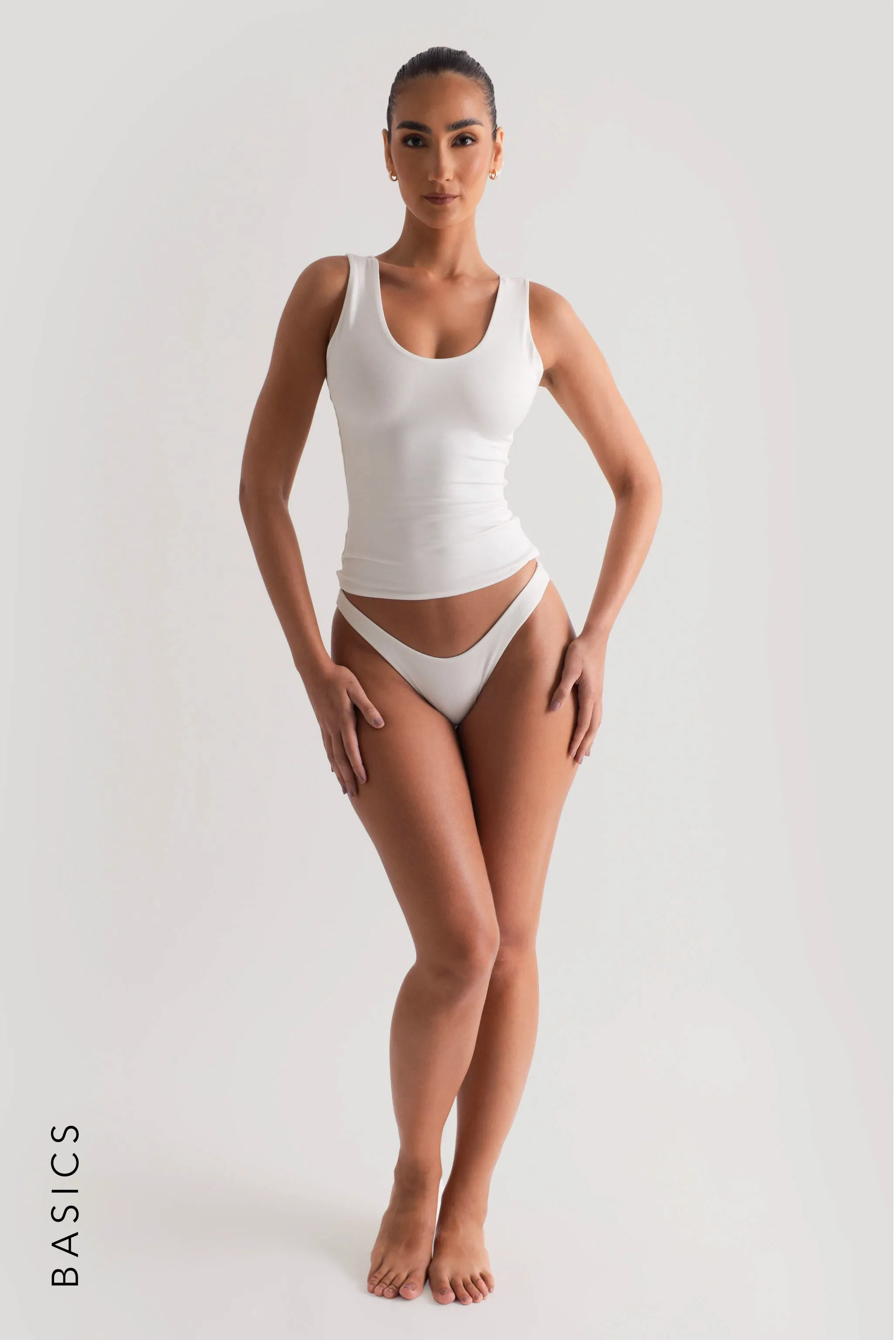 Scoop Neck Tank Top - White sold by My outfit online product image thumbnail 4