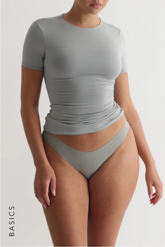 Mist Short Sleeve T-Shirt - Silver sold by My outfit online