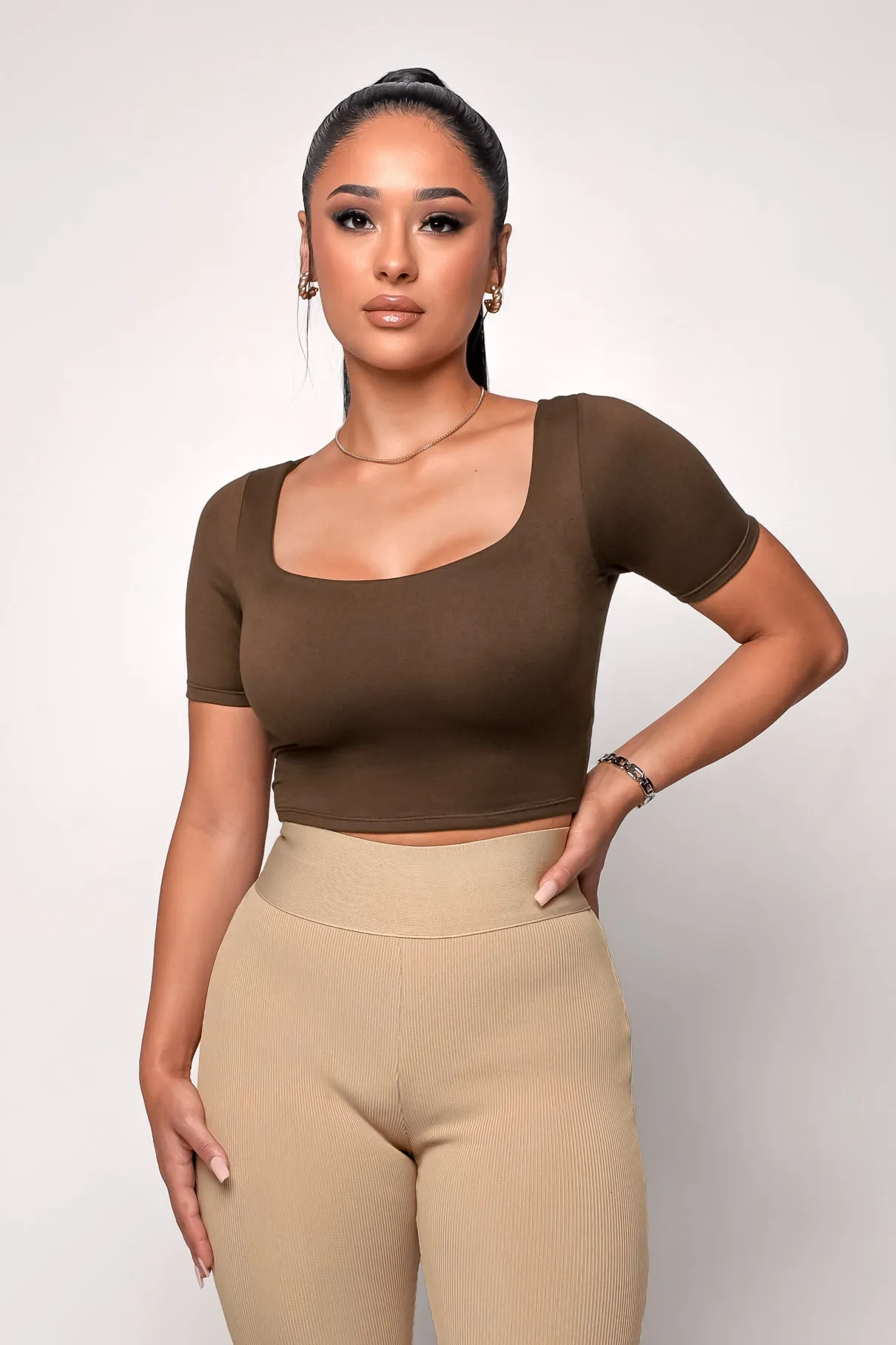 Classic Crop Top - Cocoa sold by My outfit online