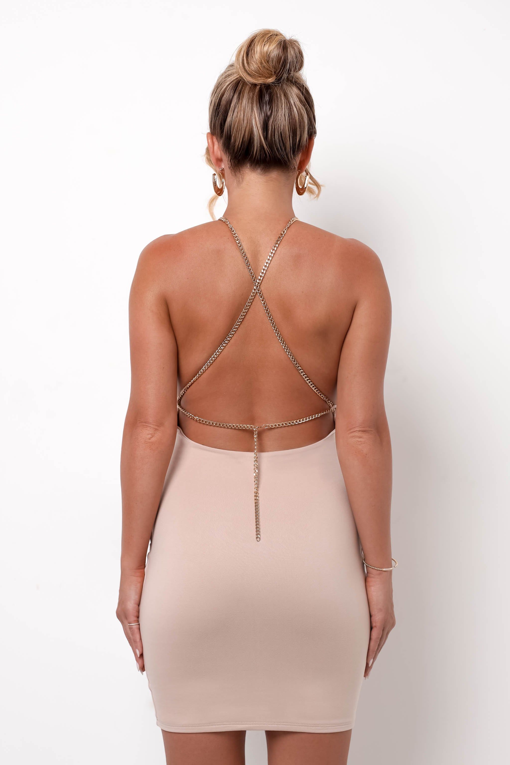 Amber Mini Dress - Oatmeal sold by My outfit online