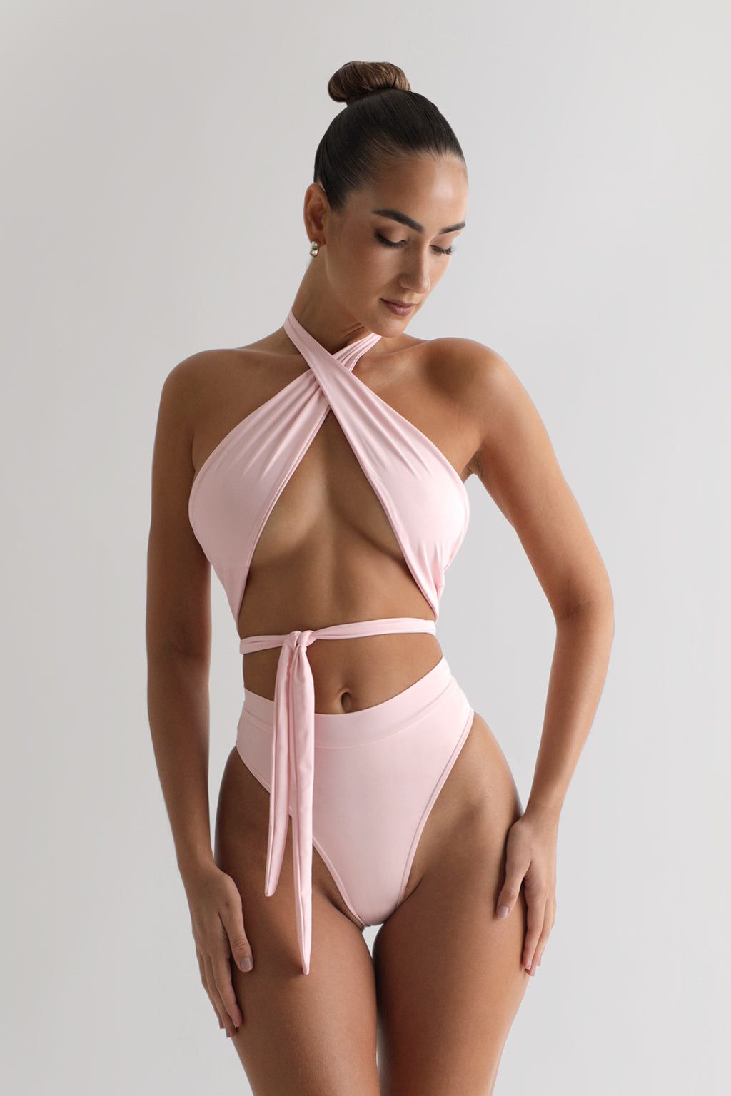 Gigi Multi Way Bikini Top - Pink sold by My outfit online product image thumbnail 2