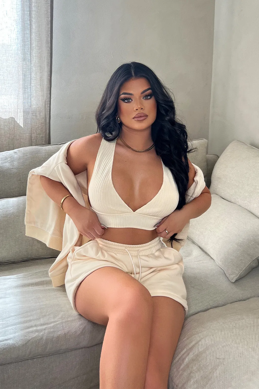 Cross Back Crop Top - Nude sold by My outfit online