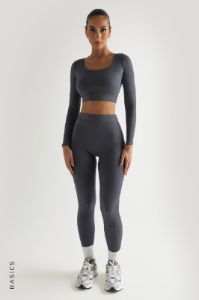 Just High Waisted Leggings - Charcoal sold by My outfit online