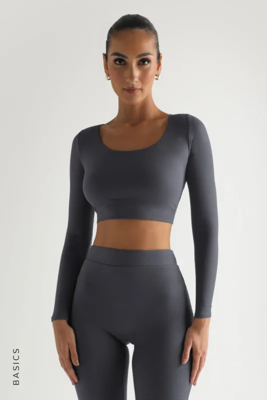 Unforgettable Crop Top - Charcoal sold by My outfit online