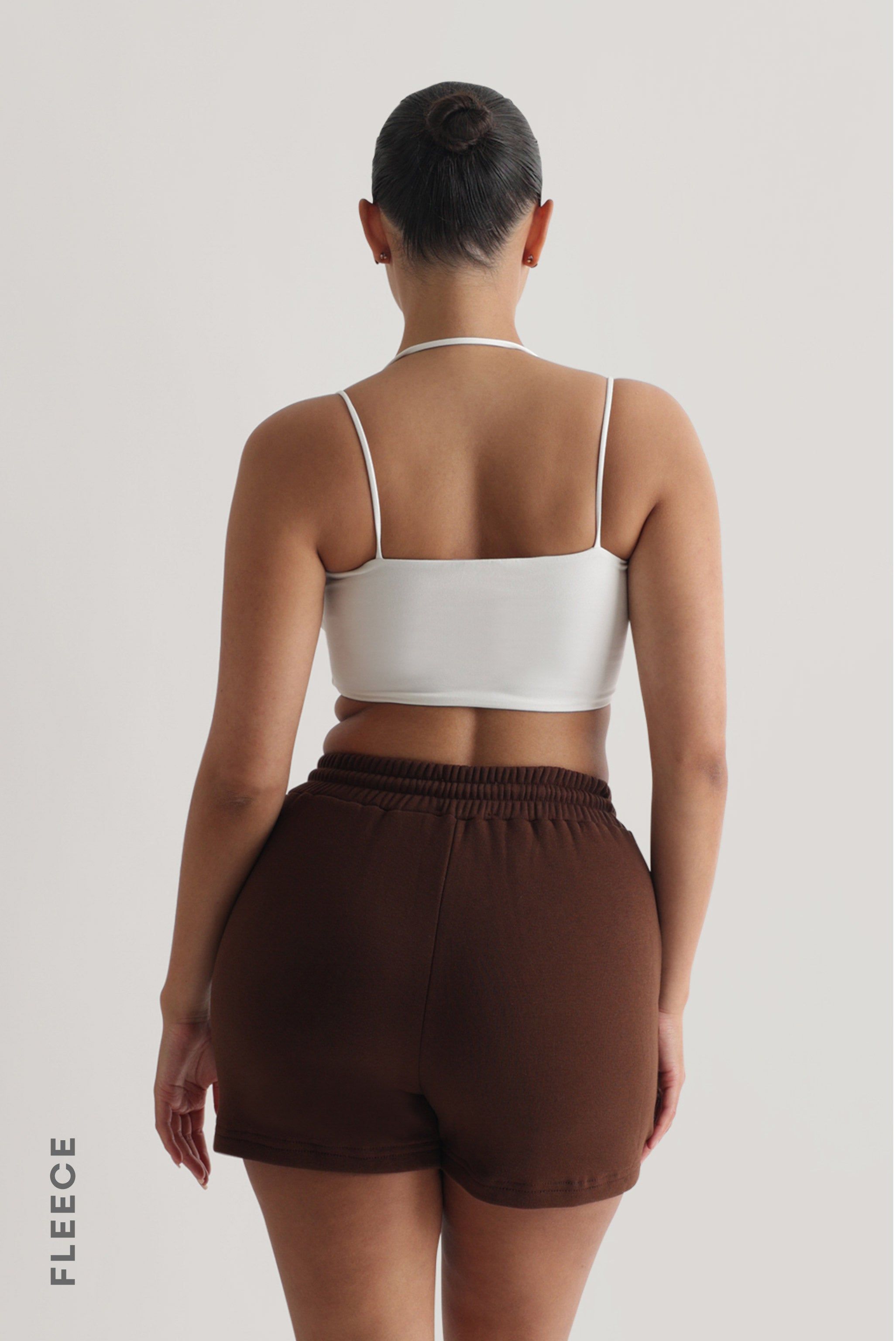 Classic Fleece Shorts- Dark Chocolate sold by My outfit online product image thumbnail 2