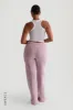 Structured Wide Leg Sweatpants - Lavender sold by My outfit online