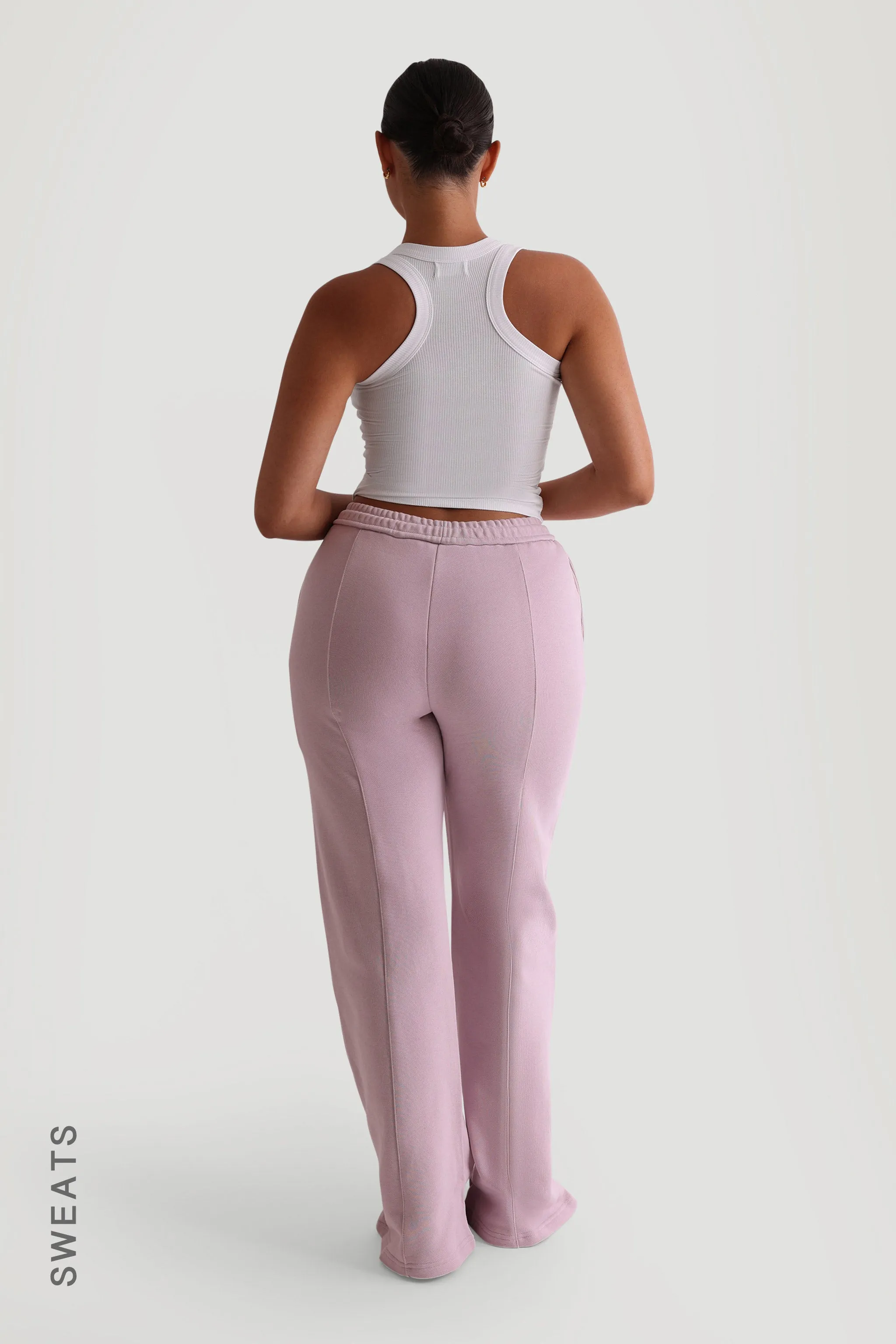 Structured Wide Leg Sweatpants - Lavender sold by My outfit online product image thumbnail 3