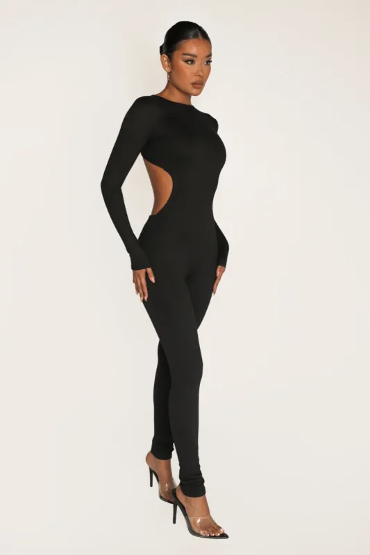 Daphne Open Back Jumpsuit - Black sold by My outfit online