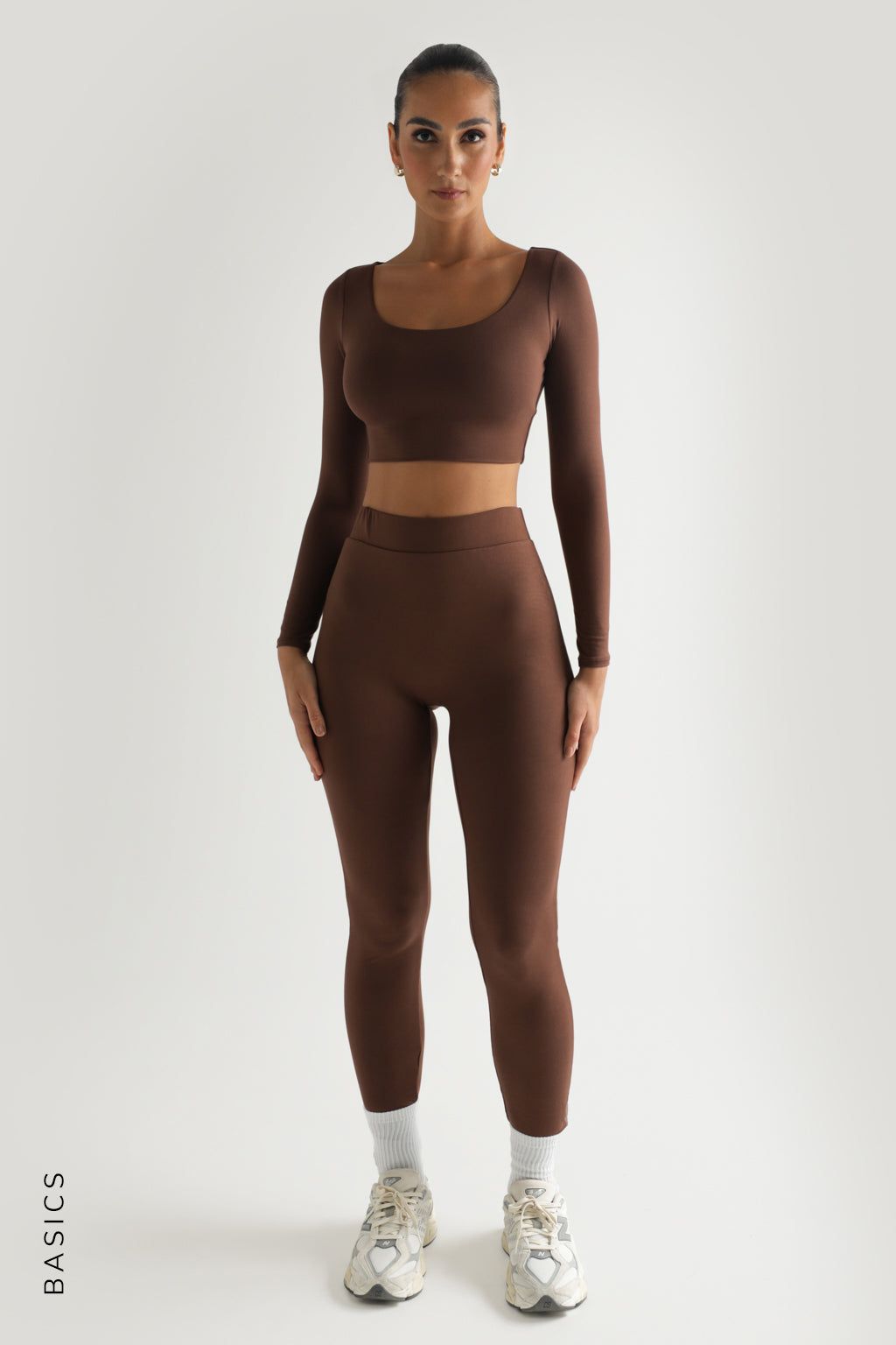 Just High Waisted Leggings - Brown sold by My outfit online