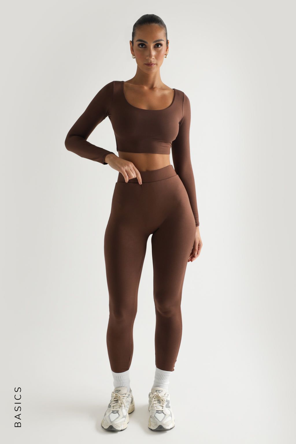 Just High Waisted Leggings - Brown sold by My outfit online product image thumbnail 3
