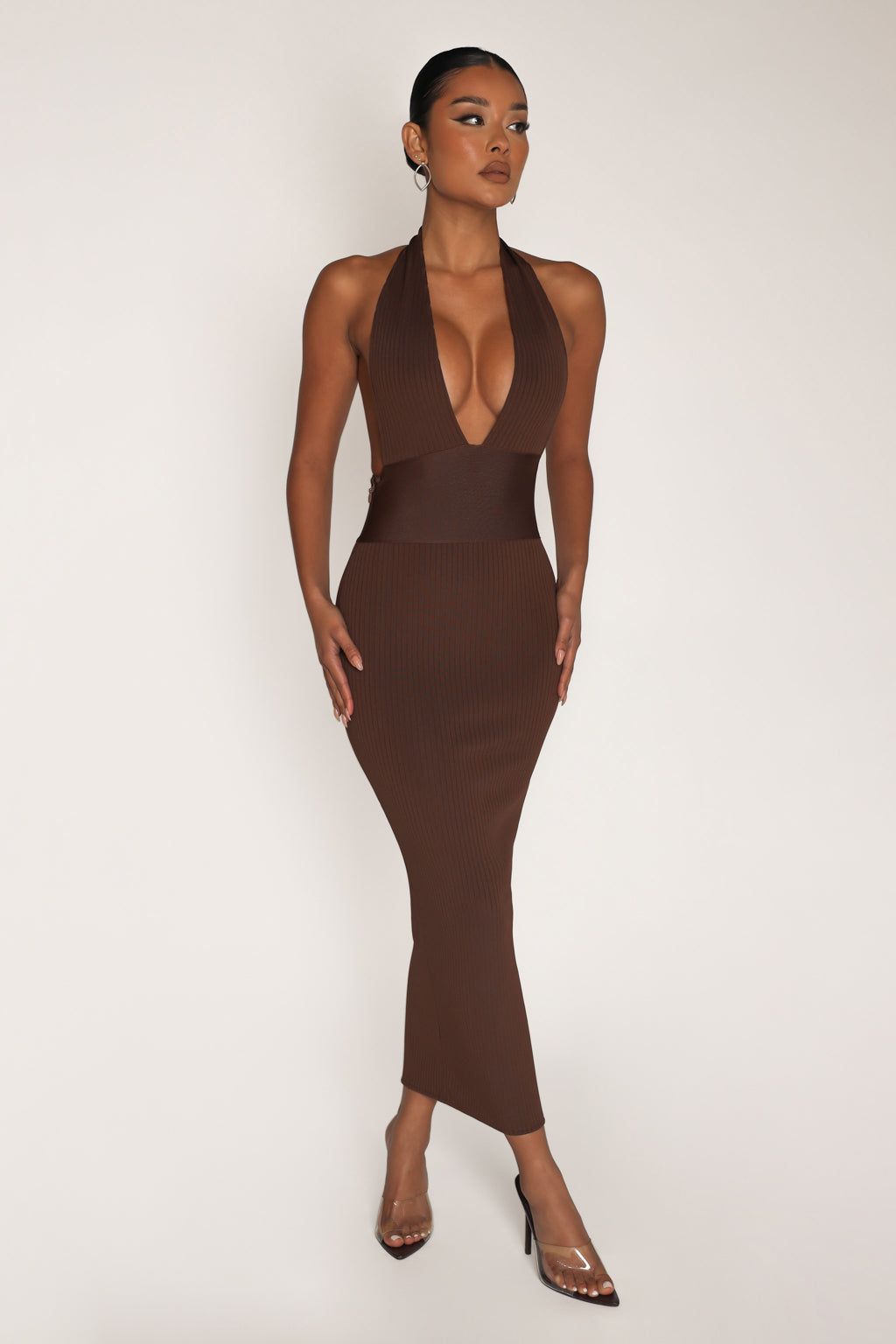 Hourglass Bandage Maxi Dress - Brown sold by My outfit online product image thumbnail 3