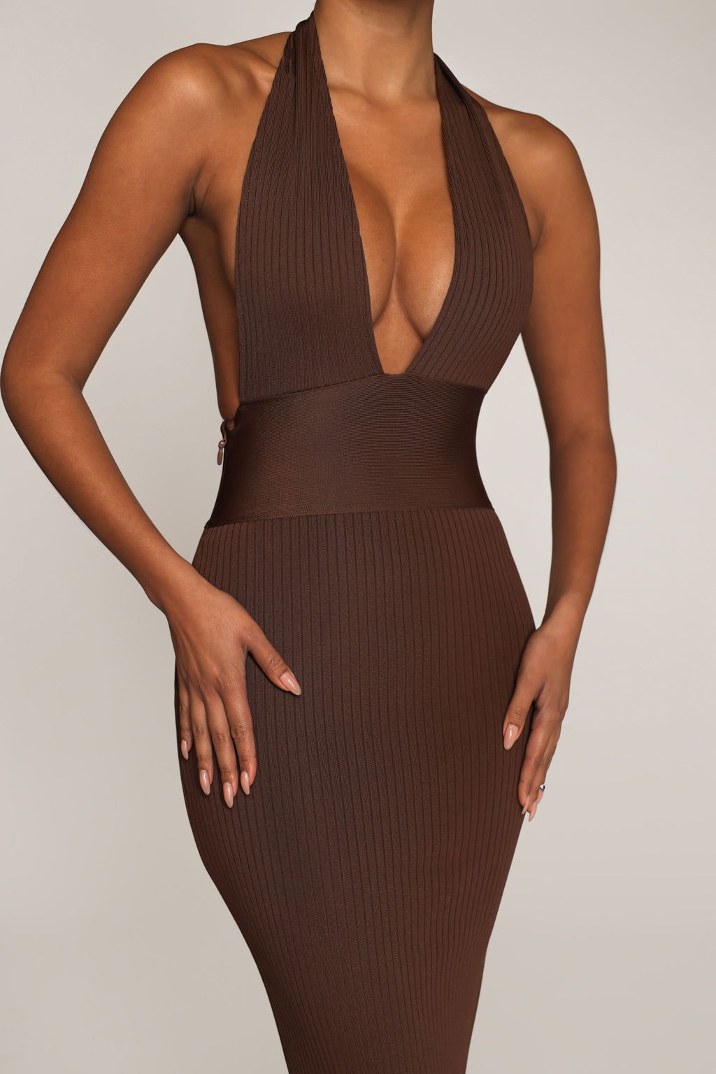 Hourglass Bandage Maxi Dress - Brown sold by My outfit online product image thumbnail 5