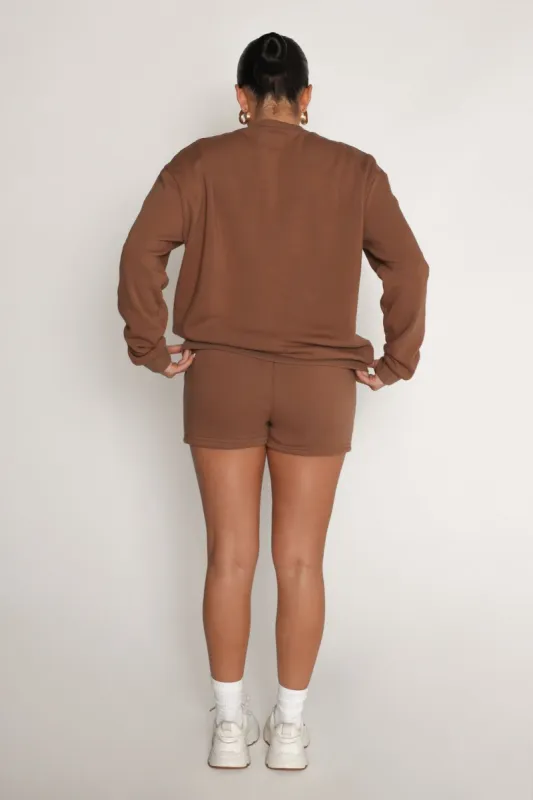 Classic Fleece Crewneck Sweater - Coffee sold by My outfit online