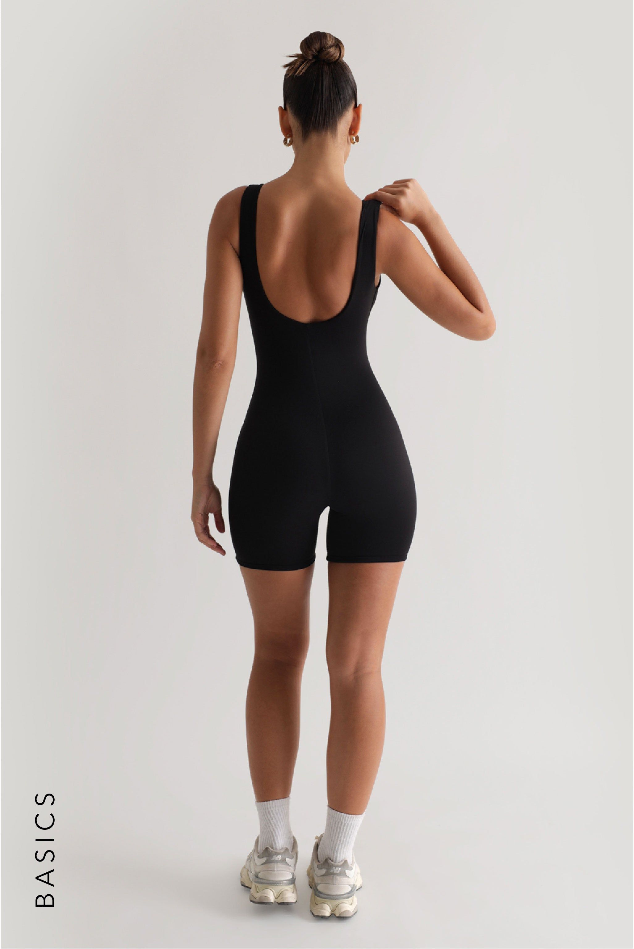 Scoop Neck Romper - Black sold by My outfit online