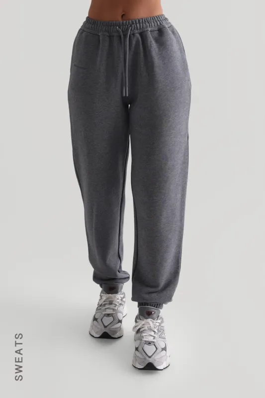 Jogger Fit Sweatpants - Dark Stone Gray sold by My outfit online